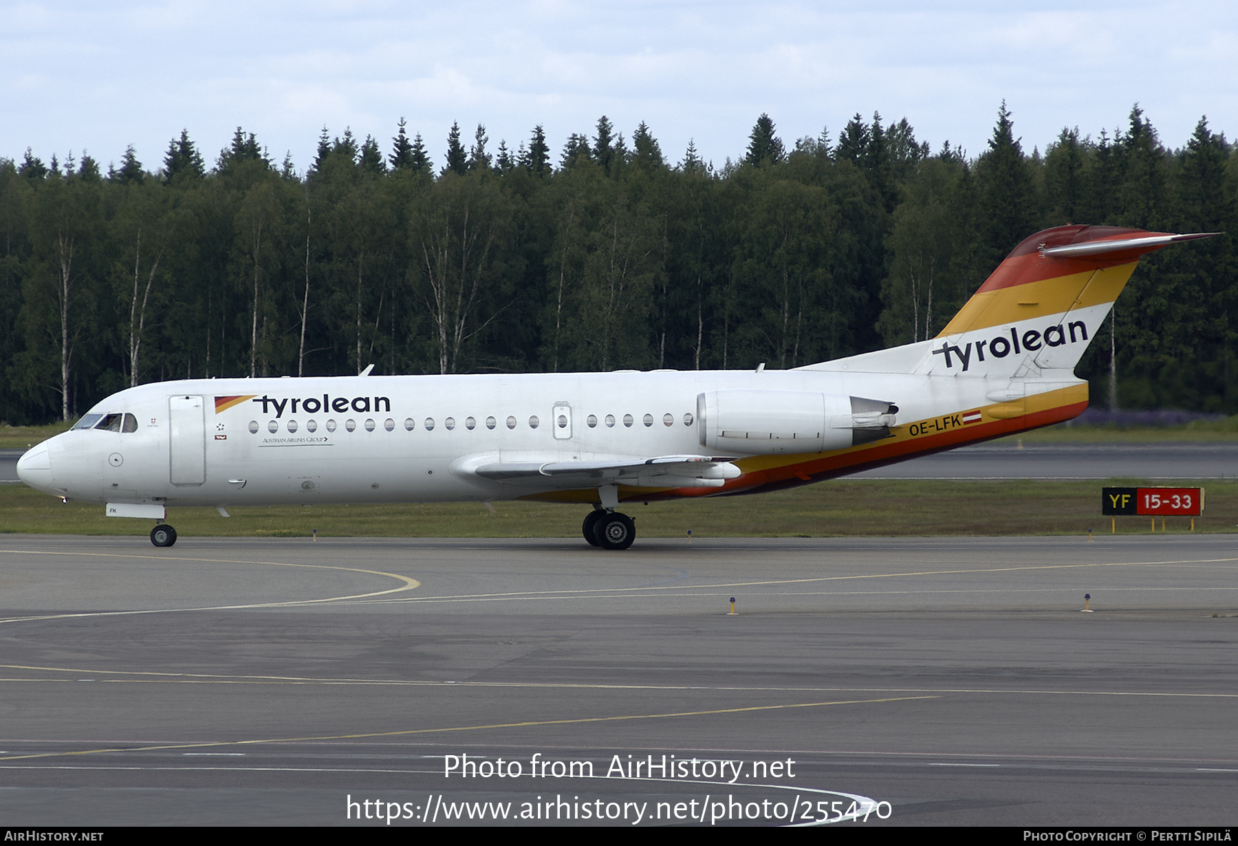 Aircraft Photo of OE-LFK | Fokker 70 (F28-0070) | Tyrolean Airways | AirHistory.net #255470