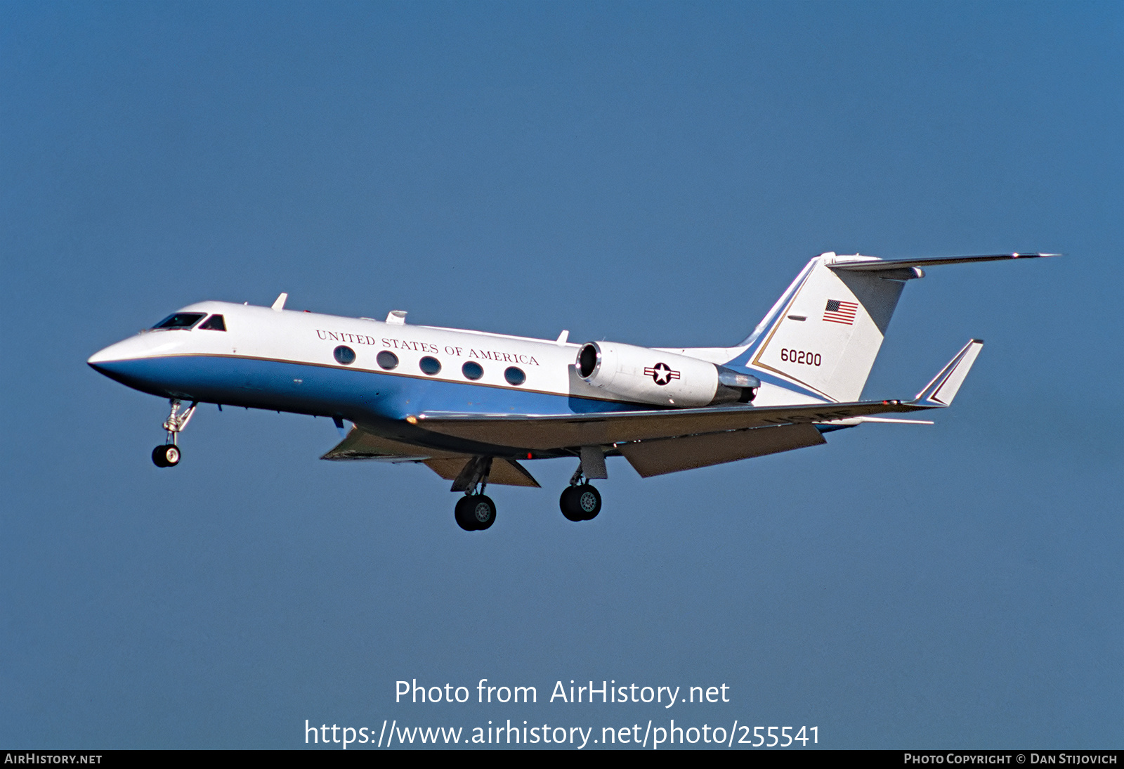 Aircraft Photo of 86-0200 / 60200 | Gulfstream Aerospace C-20B Gulfstream III (G-1159A) | USA - Air Force | AirHistory.net #255541