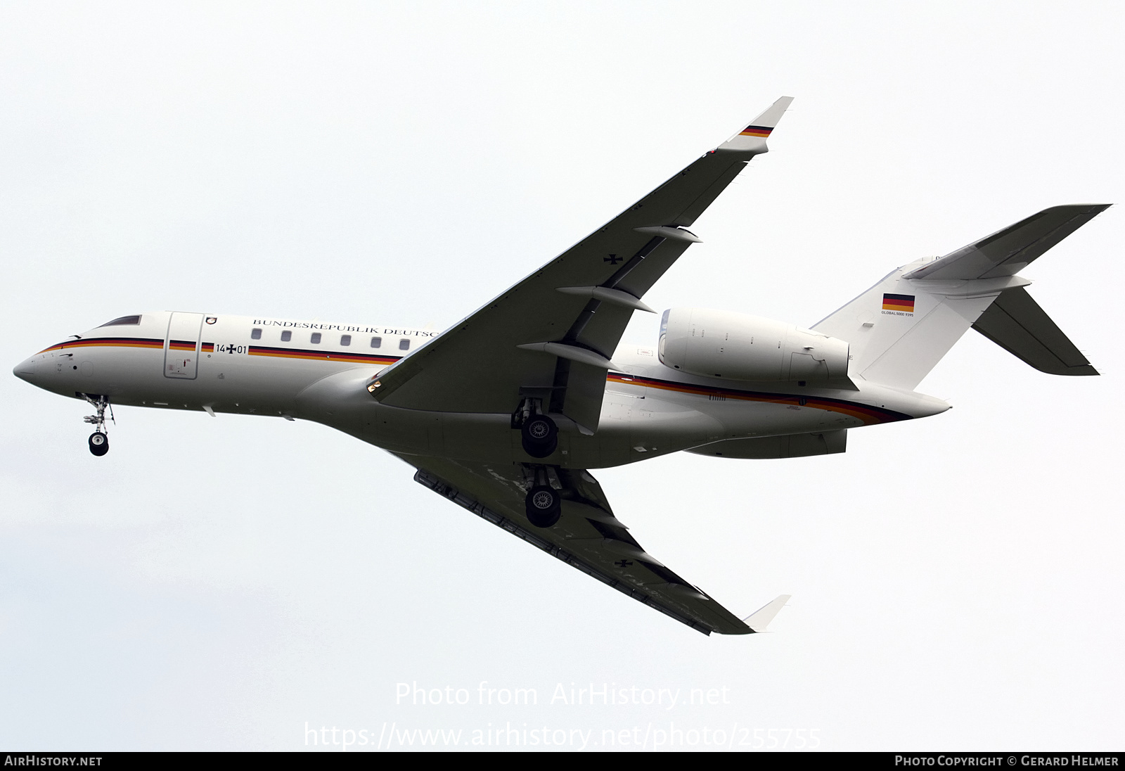 Aircraft Photo of 1401 | Bombardier Global 5000 (BD-700-1A11) | Germany - Air Force | AirHistory.net #255755