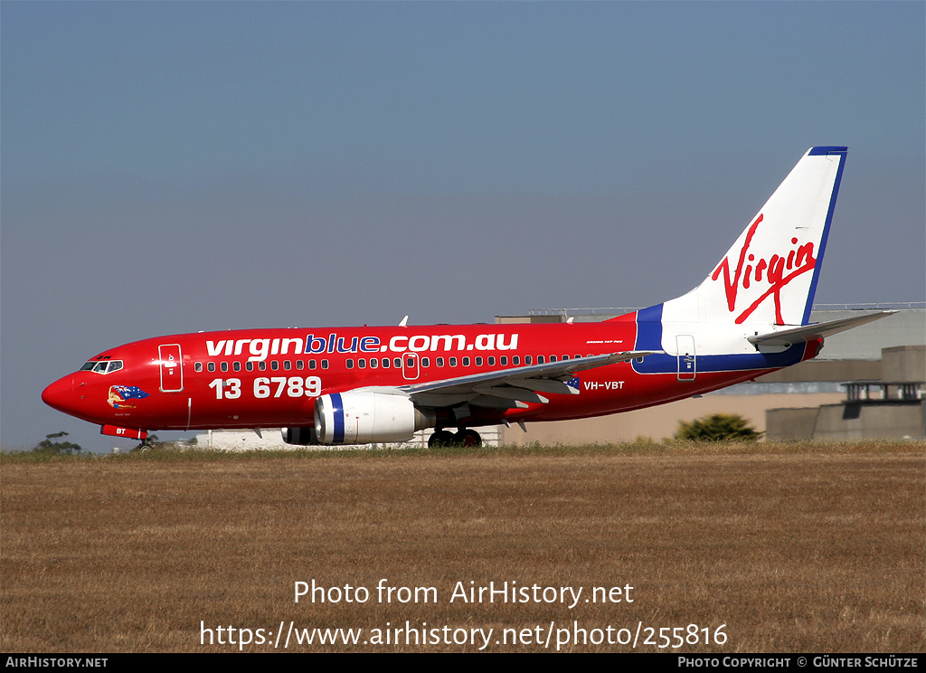 Aircraft Photo of VH-VBT | Boeing 737-7BX | Virgin Blue Airlines | AirHistory.net #255816