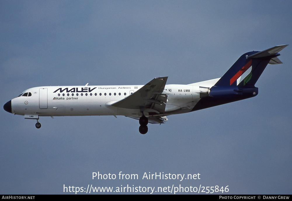 Aircraft Photo of HA-LMB | Fokker 70 (F28-0070) | Malév - Hungarian Airlines | AirHistory.net #255846