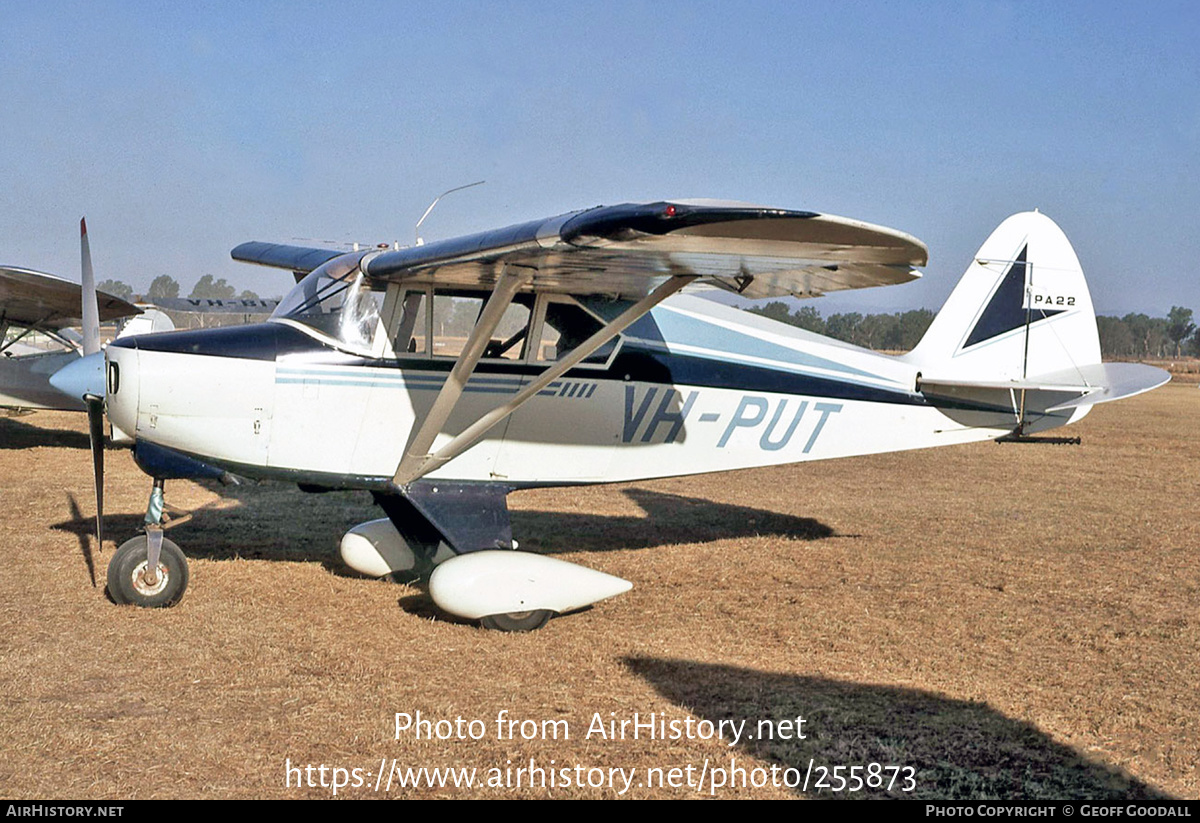 Aircraft Photo of VH-PUT | Piper PA-22-160 Tri-Pacer | AirHistory.net #255873