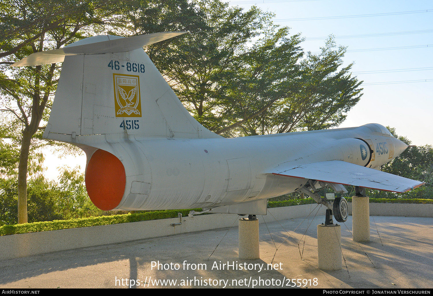 Aircraft Photo of 4515 / 46-8618 | Lockheed F-104J Starfighter | Taiwan - Air Force | AirHistory.net #255918