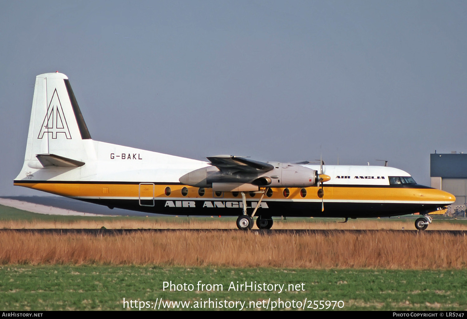 Aircraft Photo of G-BAKL | Fokker F27-200 Friendship | Air Anglia | AirHistory.net #255970