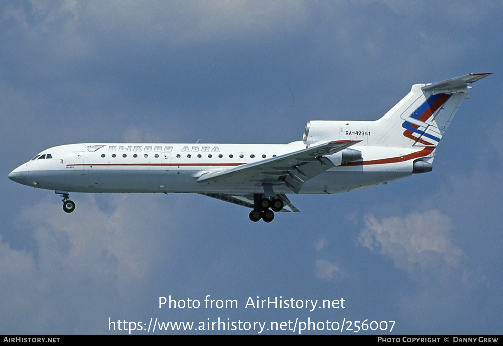 Aircraft Photo of RA-42341 | Yakovlev Yak-42D | Bykovo Avia | AirHistory.net #256007