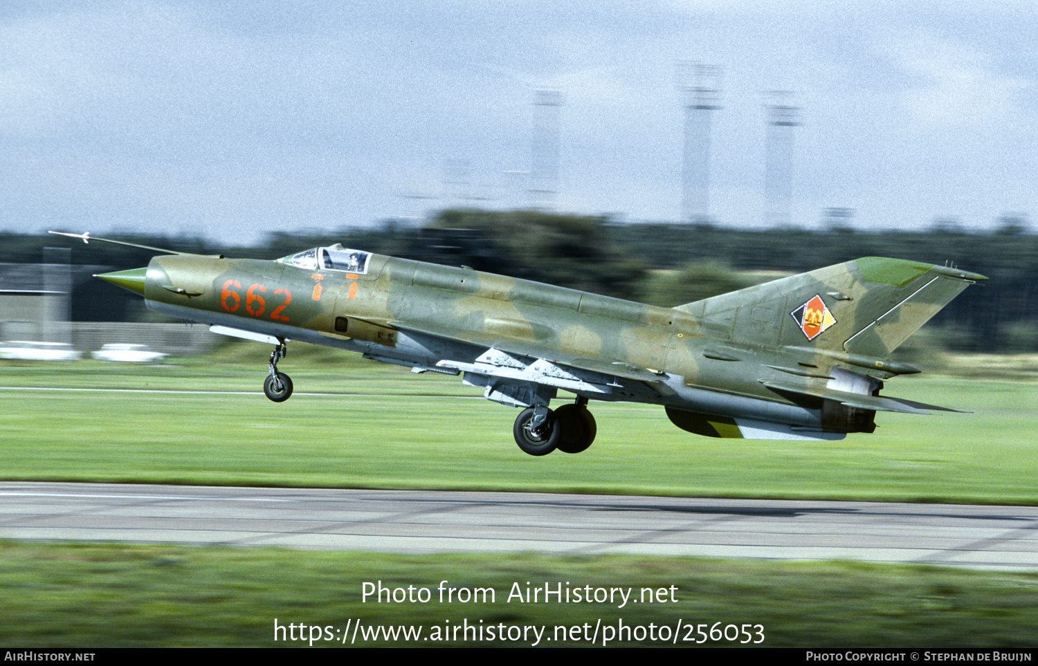 Aircraft Photo of 662 | Mikoyan-Gurevich MiG-21MF | East Germany - Air Force | AirHistory.net #256053