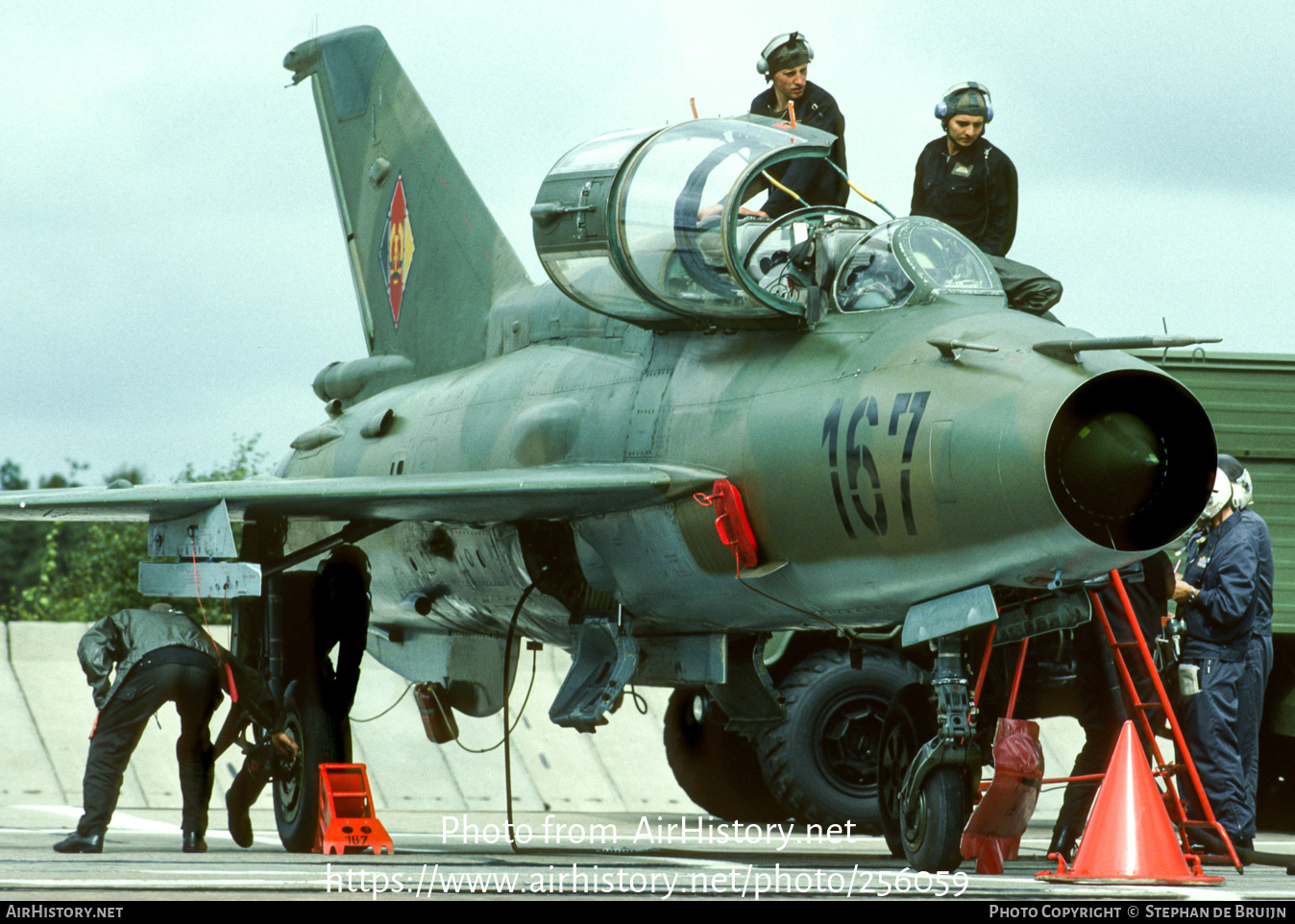 Aircraft Photo of 167 | Mikoyan-Gurevich MiG-21UM | East Germany - Air Force | AirHistory.net #256059