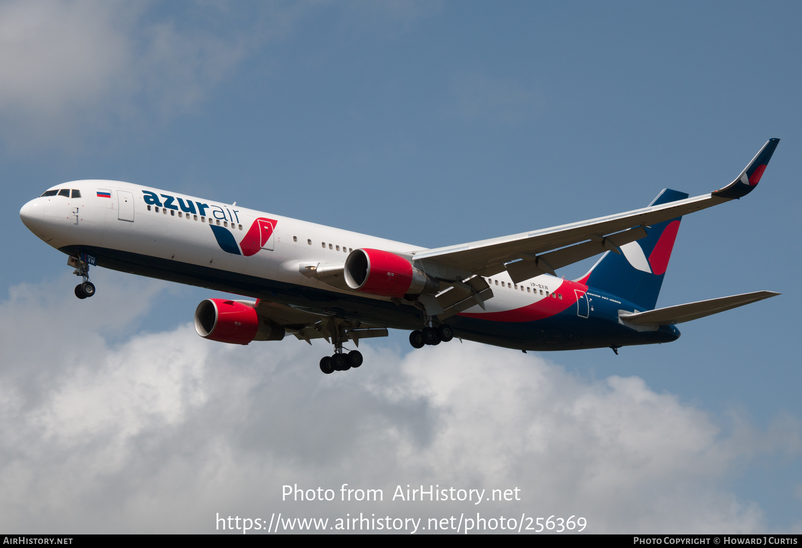 Aircraft Photo of VP-BXW | Boeing 767-3Q8/ER | Azur Air | AirHistory.net #256369