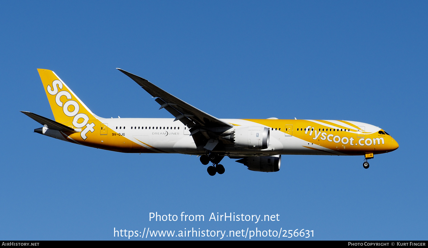 Aircraft Photo of 9V-OJG | Boeing 787-9 Dreamliner | Scoot | AirHistory.net #256631