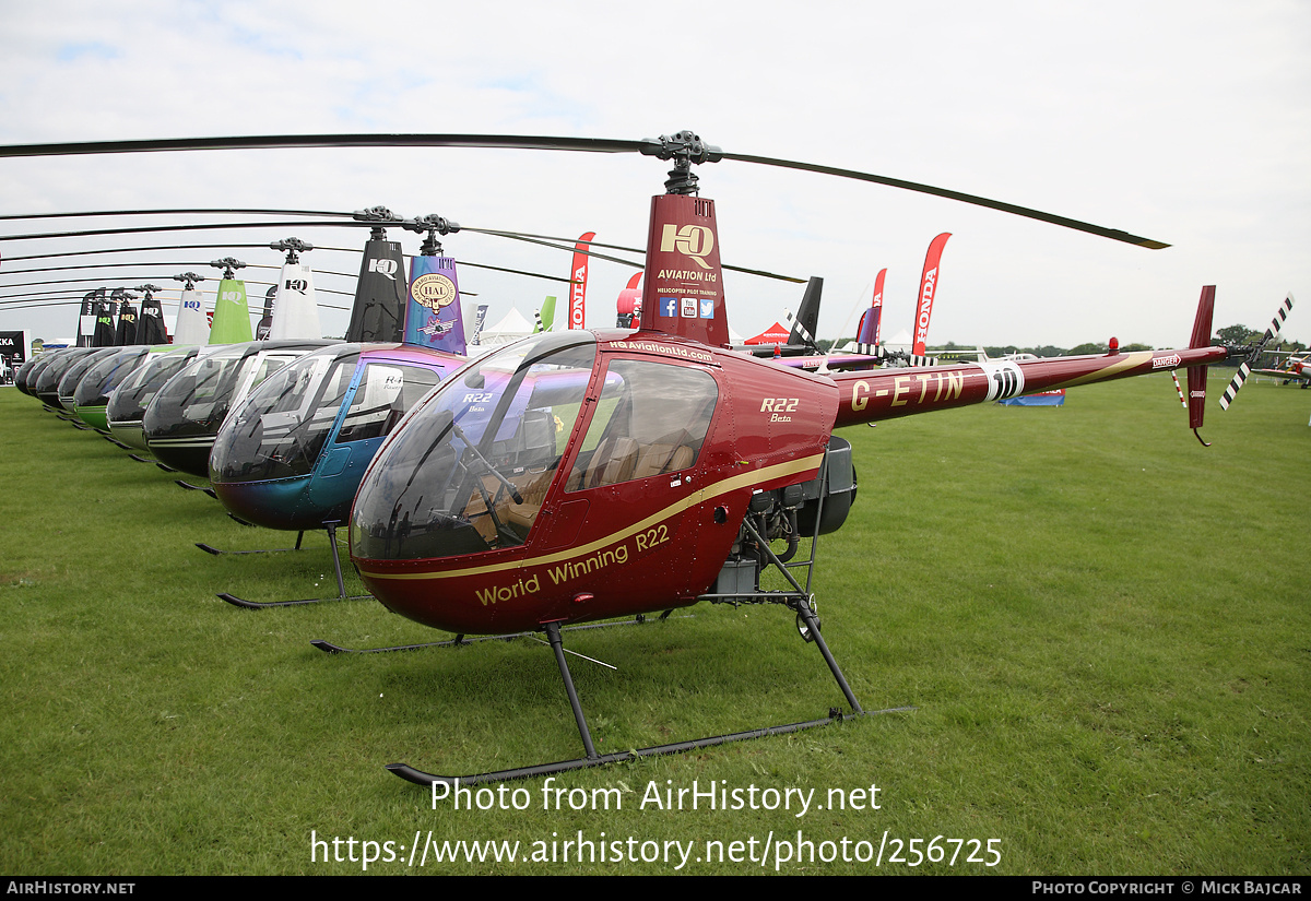 Aircraft Photo of G-ETIN | Robinson R-22 Beta | HQ Aviation | AirHistory.net #256725