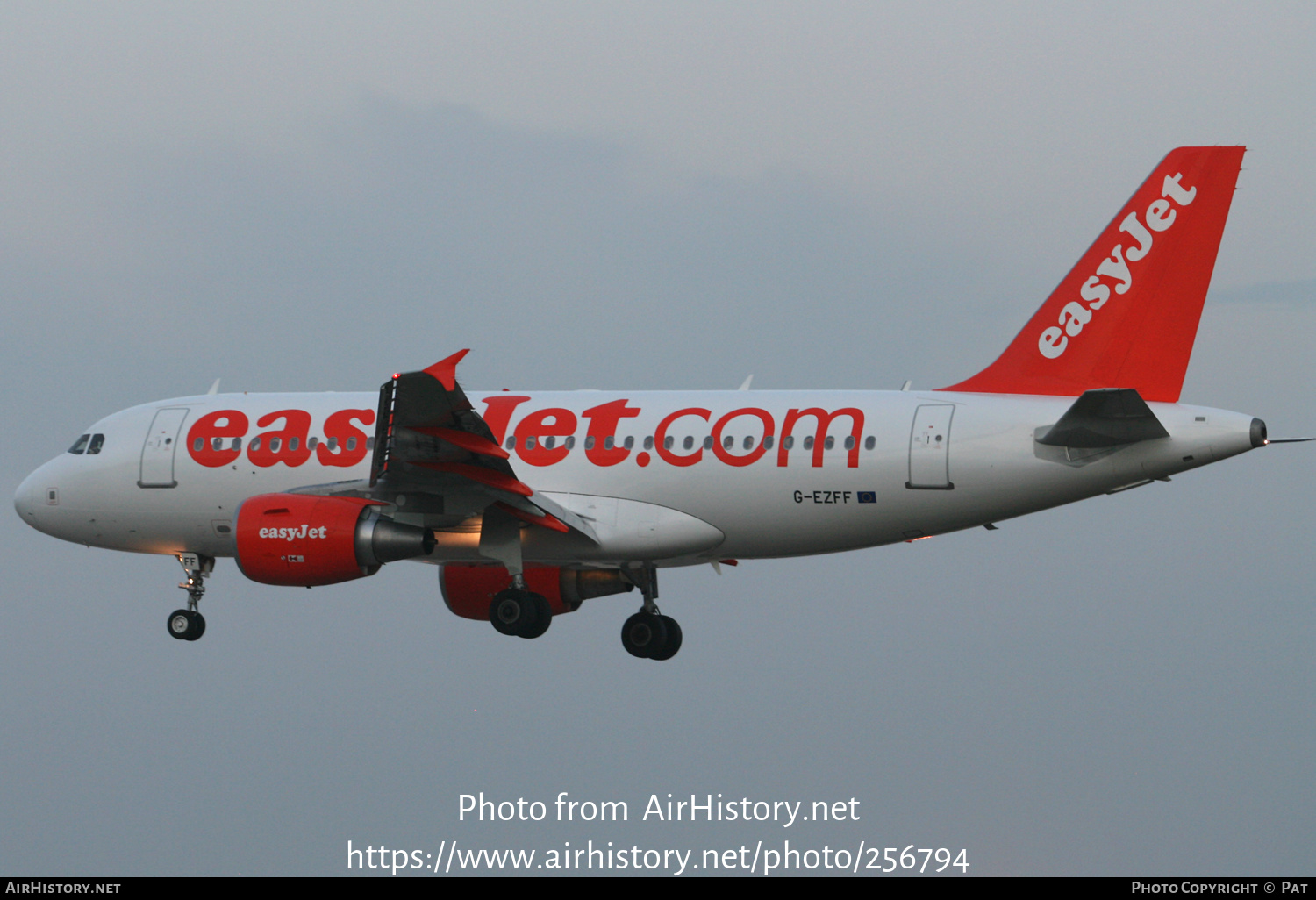 Aircraft Photo of G-EZFF | Airbus A319-111 | EasyJet | AirHistory.net #256794