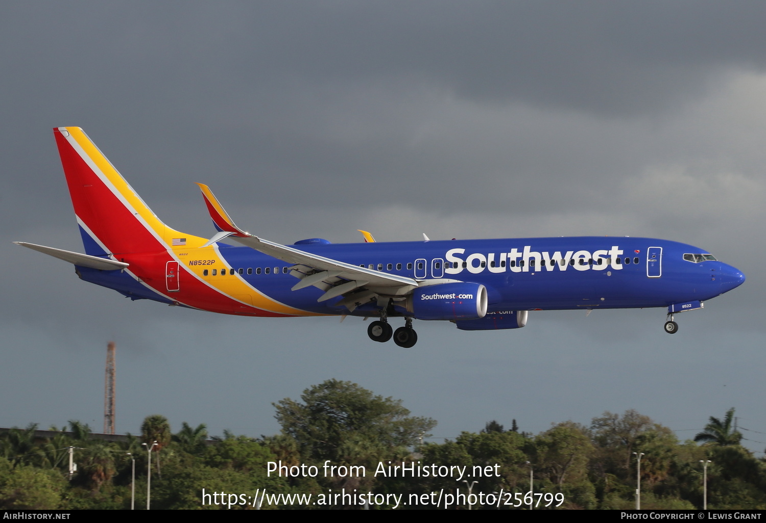 Aircraft Photo of N8522P | Boeing 737-8H4 | Southwest Airlines | AirHistory.net #256799