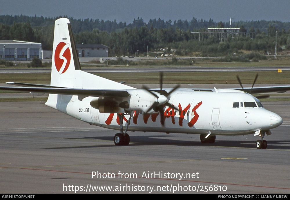 Aircraft Photo of SE-LEB | Fokker 50 | Skyways | AirHistory.net #256810