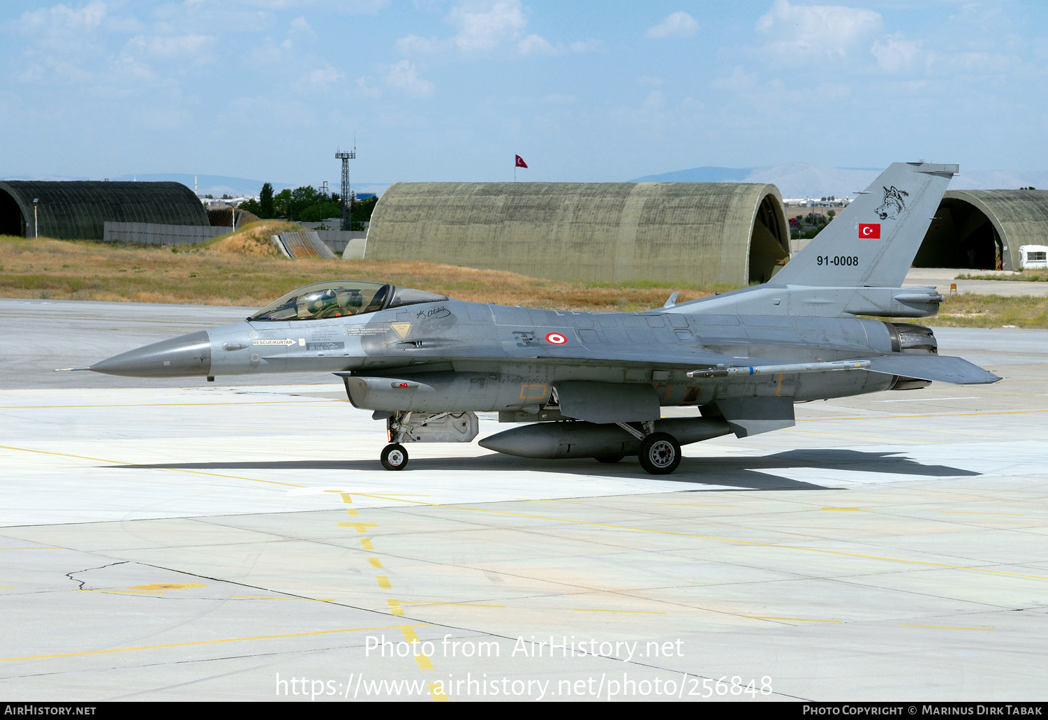 Aircraft Photo of 91-0008 | General Dynamics F-16CG Fighting Falcon | Turkey - Air Force | AirHistory.net #256848