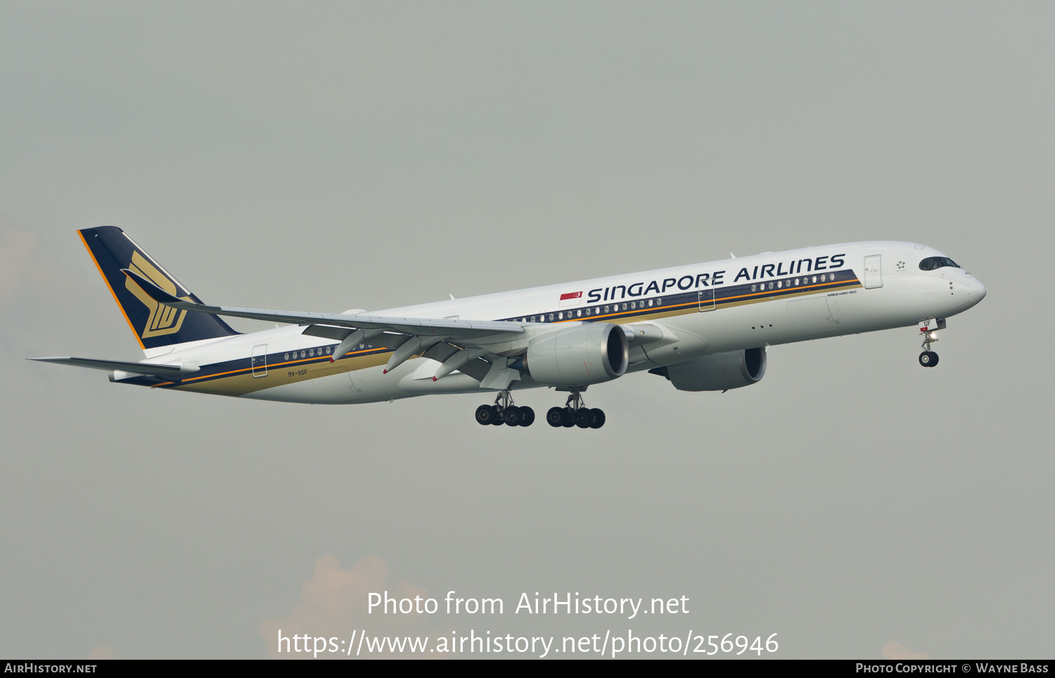 Aircraft Photo of 9V-SGF | Airbus A350-941 | Singapore Airlines | AirHistory.net #256946