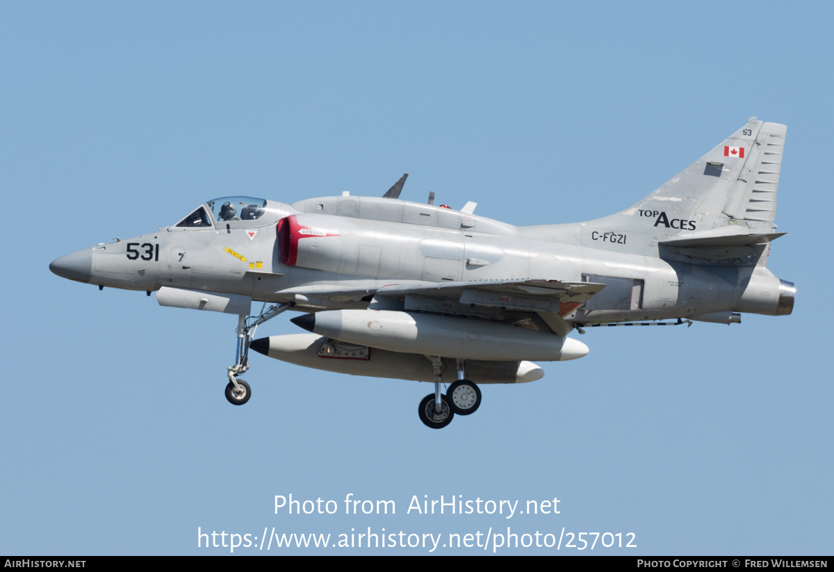 Aircraft Photo of C-FGZI | McDonnell Douglas A-4N Skyhawk II | Top Aces | AirHistory.net #257012