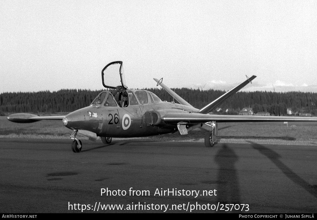 Aircraft Photo of FM-26 | Fouga CM-170R Magister | Finland - Air Force | AirHistory.net #257073