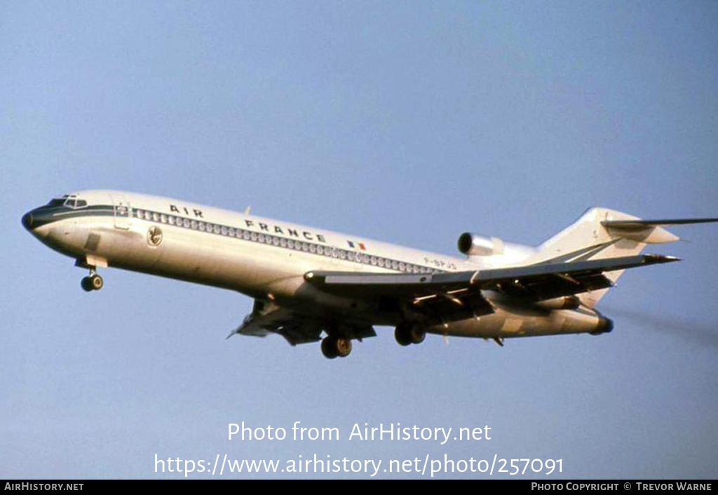 Aircraft Photo of F-BPJS | Boeing 727-228 | Air France | AirHistory.net #257091