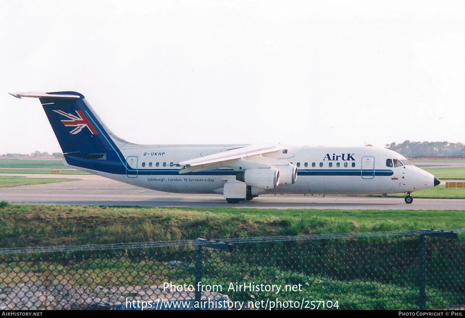 Aircraft Photo of G-UKHP | British Aerospace BAe-146-300 | Air UK | AirHistory.net #257104