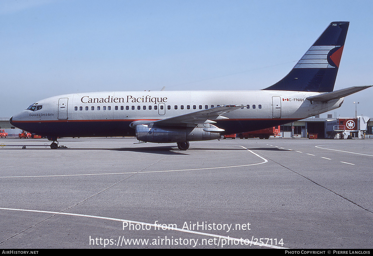 Aircraft Photo of C-FNAH | Boeing 737-242C | Canadian Pacific - Canadien Pacifique | AirHistory.net #257114