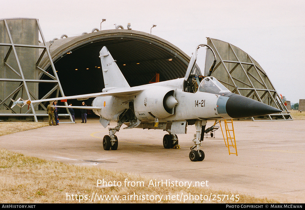 Aircraft Photo of C14-21 | Dassault Mirage F1CE | Spain - Air Force | AirHistory.net #257145