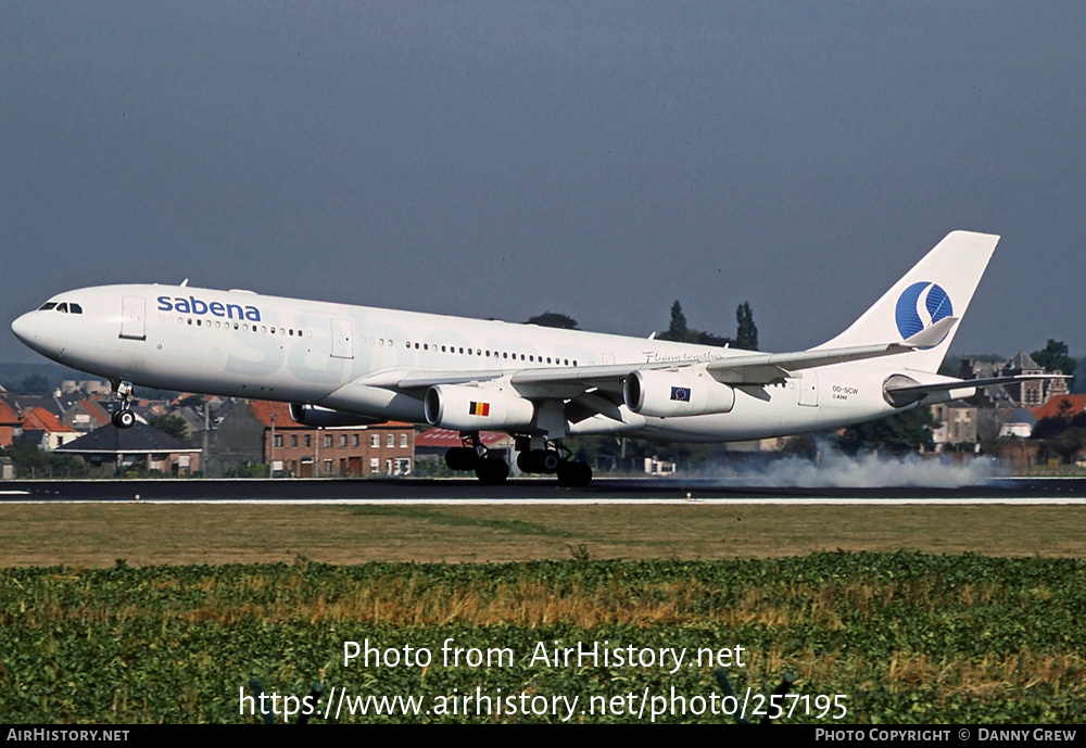 Aircraft Photo of OO-SCW | Airbus A340-212 | Sabena | AirHistory.net #257195