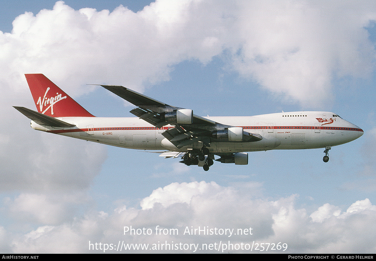 Aircraft Photo of G-VIRG | Boeing 747-287B | Virgin Atlantic Airways | AirHistory.net #257269