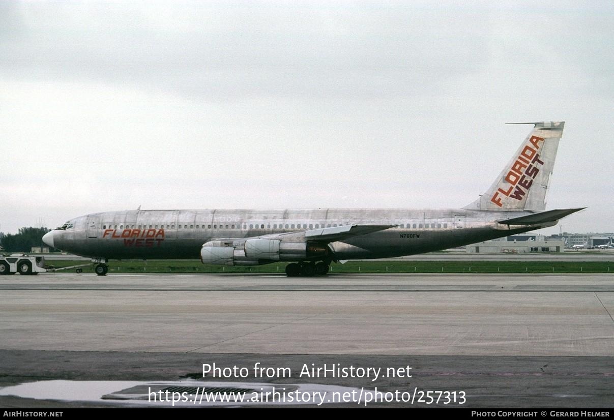 Aircraft Photo of N760FW | Boeing 707-373C | Florida West Airlines | AirHistory.net #257313