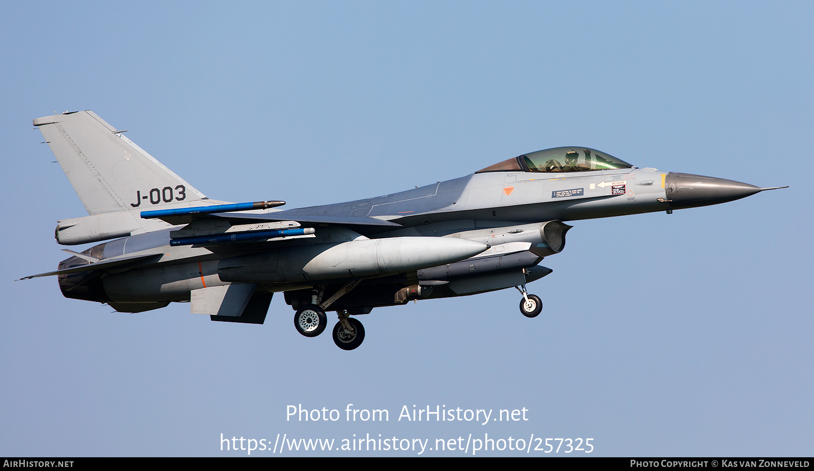 Aircraft Photo of J-003 | General Dynamics F-16AM Fighting Falcon | Netherlands - Air Force | AirHistory.net #257325