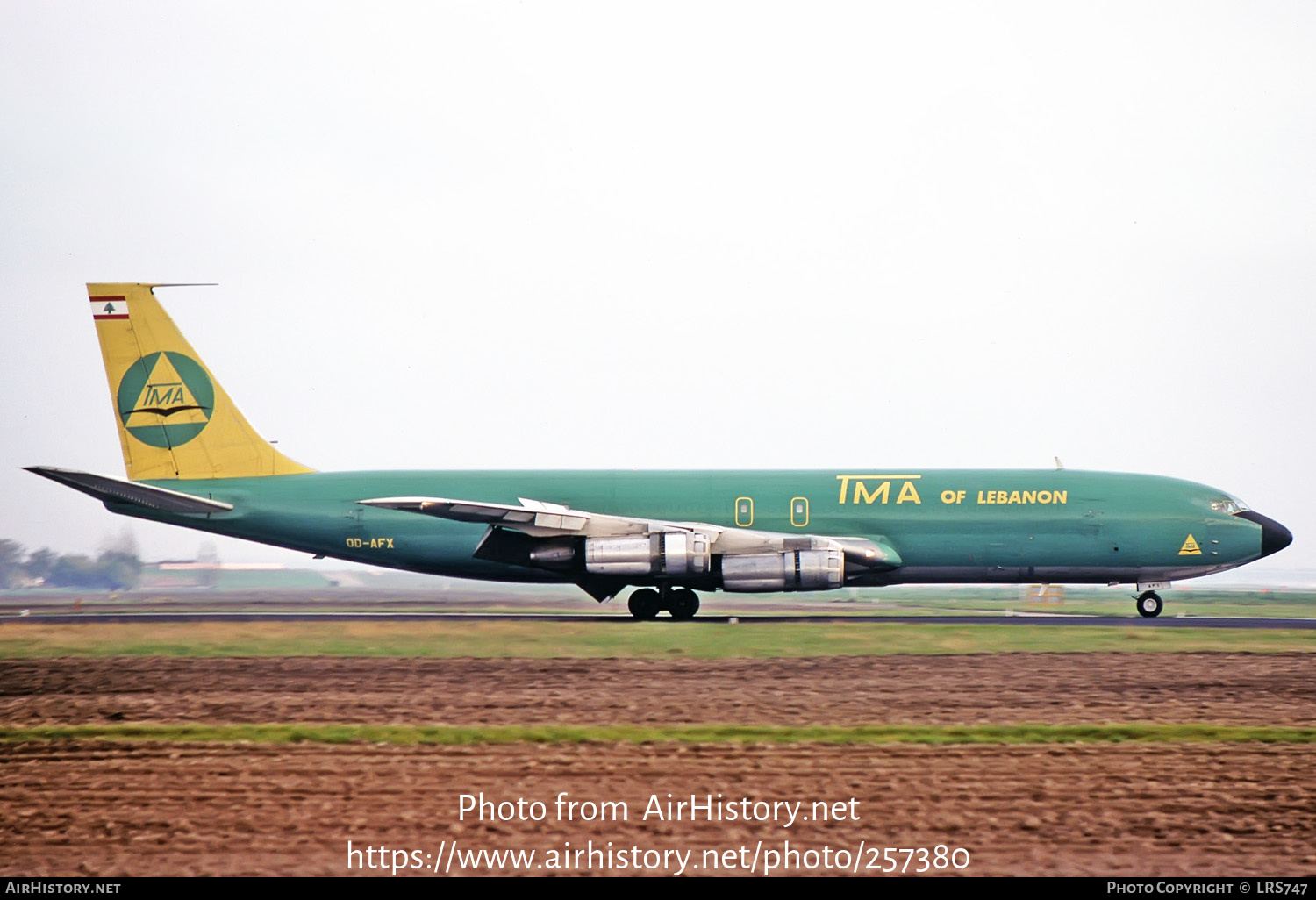 Aircraft Photo of OD-AFX | Boeing 707-327C | TMA of Lebanon - Trans Mediterranean Airways | AirHistory.net #257380