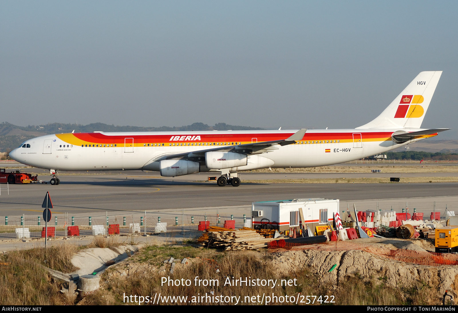 Aircraft Photo of EC-HGV | Airbus A340-313X | Iberia | AirHistory.net #257422