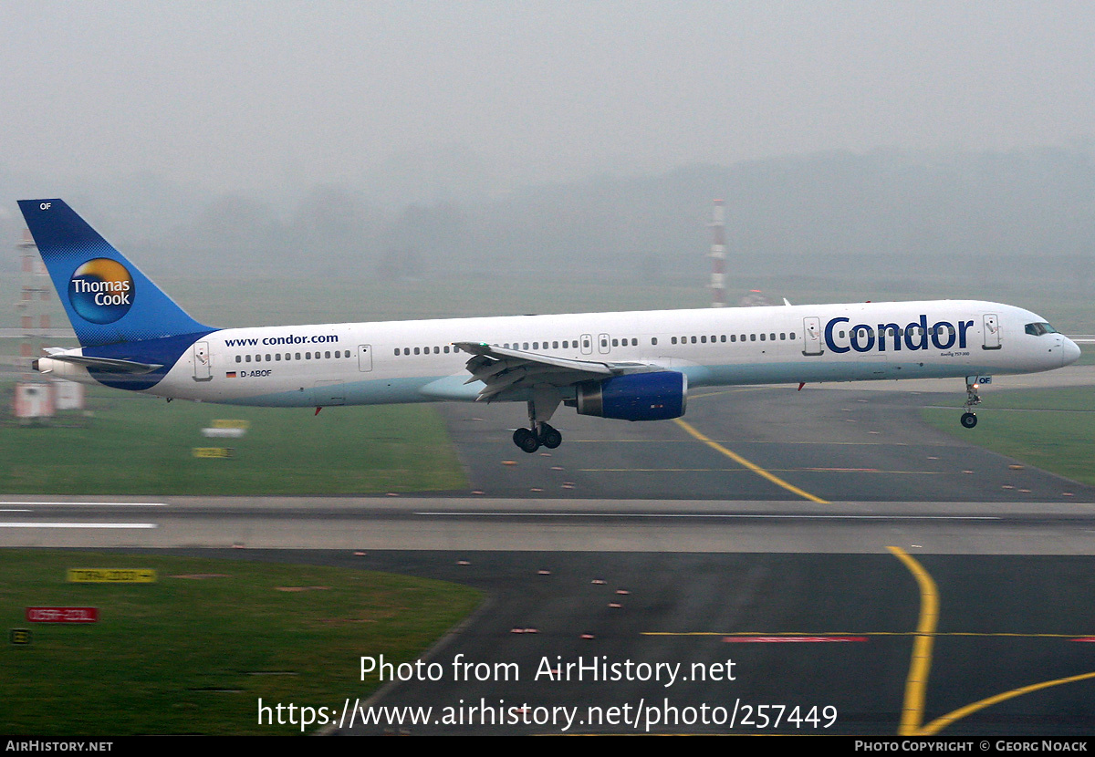 Aircraft Photo of D-ABOF | Boeing 757-330 | Condor Flugdienst | AirHistory.net #257449
