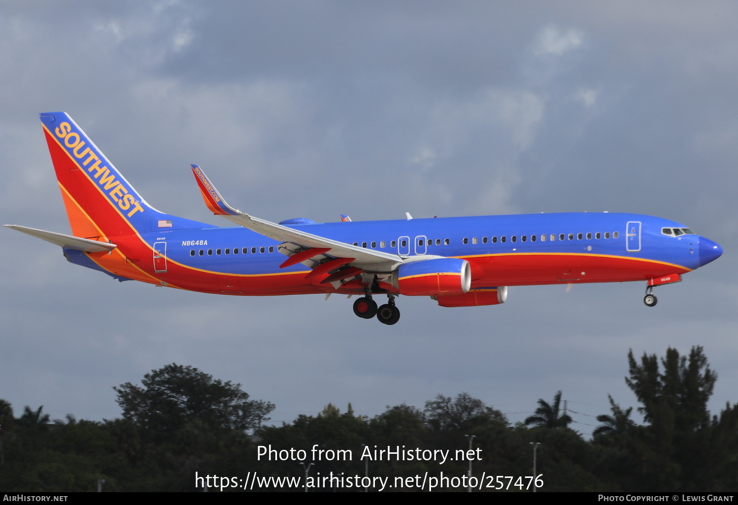 Aircraft Photo of N8648A | Boeing 737-8H4 | Southwest Airlines | AirHistory.net #257476