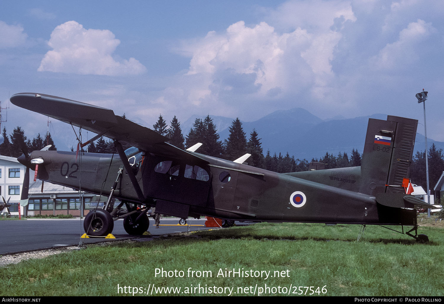 Aircraft Photo of L6-02 | Pilatus PC-6/B2-H4 Turbo Porter | Slovenia - Air Force | AirHistory.net #257546