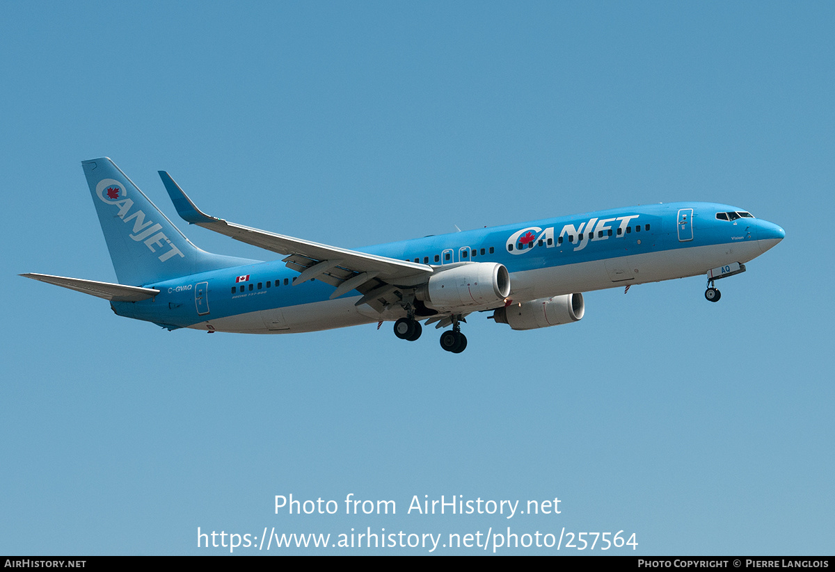 Aircraft Photo of C-GVAQ | Boeing 737-8K5 | CanJet Airlines | AirHistory.net #257564