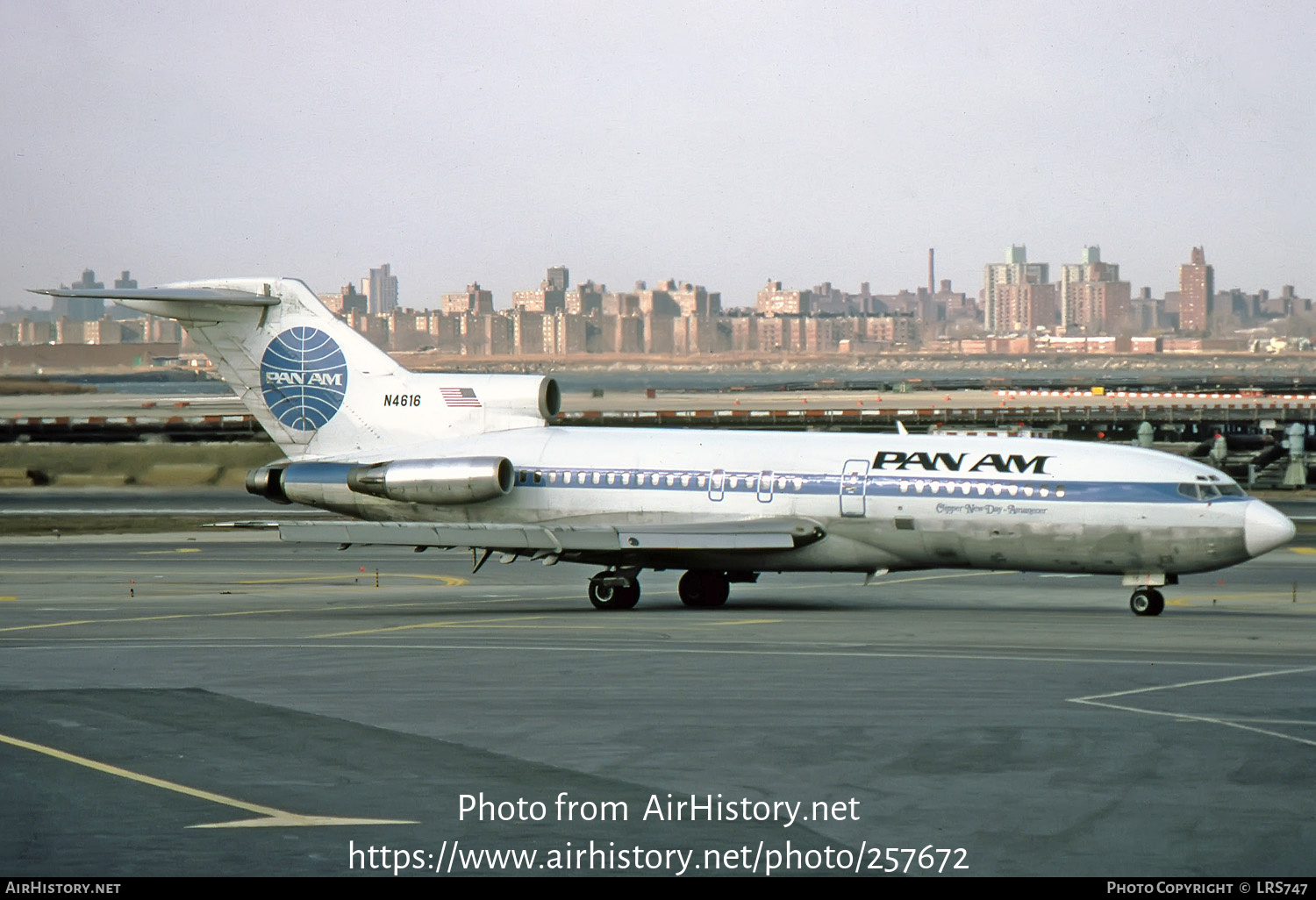 Aircraft Photo of N4616 | Boeing 727-35 | Pan American World Airways - Pan Am | AirHistory.net #257672