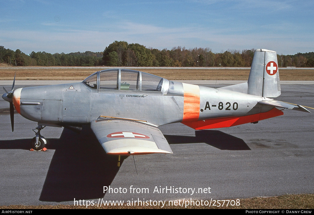 Aircraft Photo of N820LT / A-820 | Pilatus P-3-05 | Switzerland - Air Force | AirHistory.net #257708