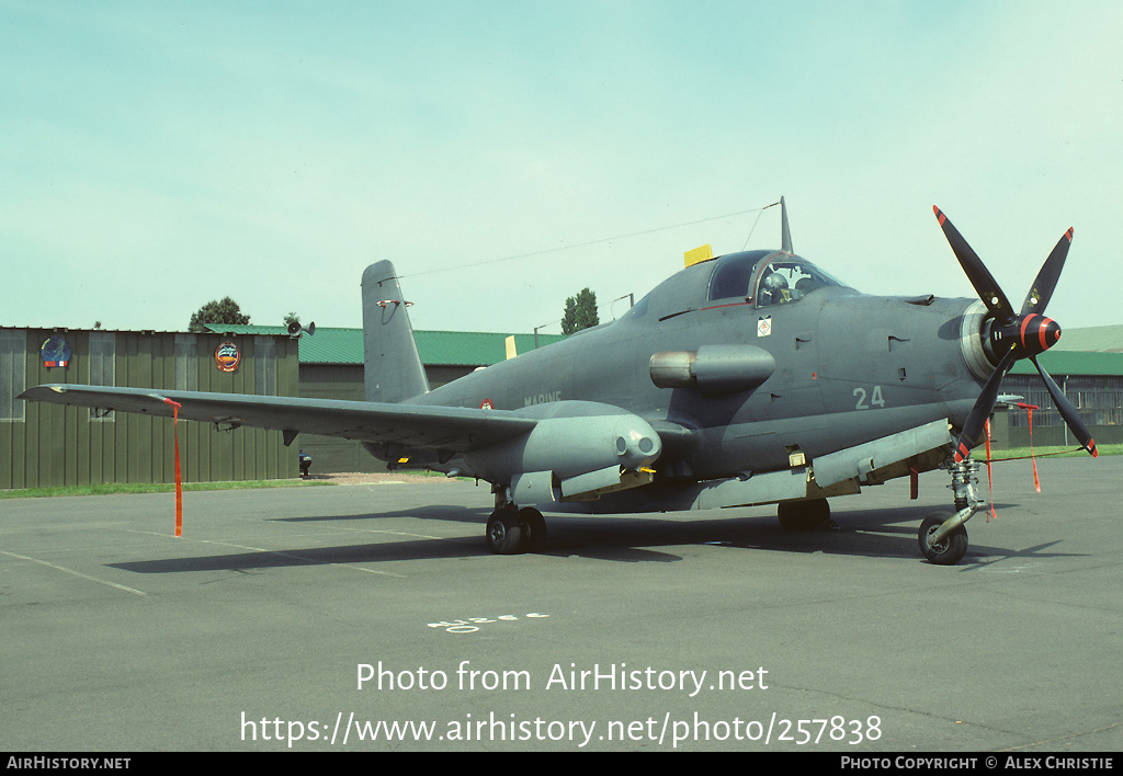 Aircraft Photo of 24 | Bréguet 1050 Alizé | France - Navy | AirHistory.net #257838