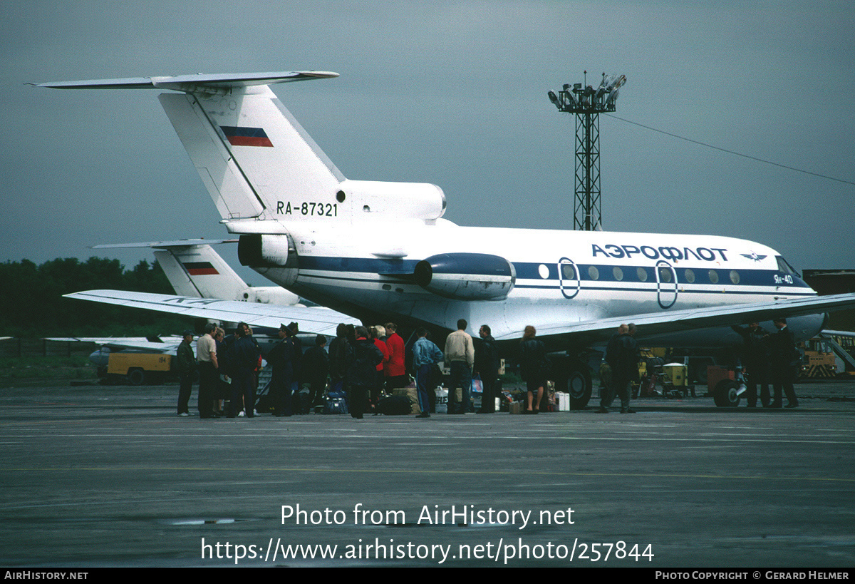 Aircraft Photo of RA-87321 | Yakovlev Yak-40K | Aeroflot | AirHistory.net #257844