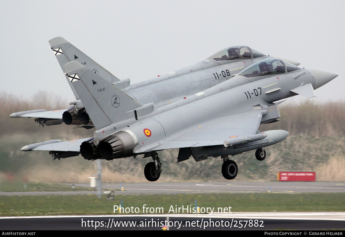 Aircraft Photo of C16-27 | Eurofighter EF-2000 Typhoon S | Spain - Air Force | AirHistory.net #257882