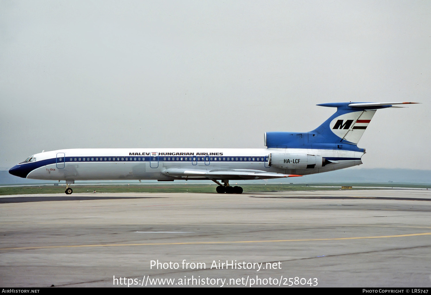 Aircraft Photo of HA-LCF | Tupolev Tu-154B | Malév - Hungarian Airlines | AirHistory.net #258043