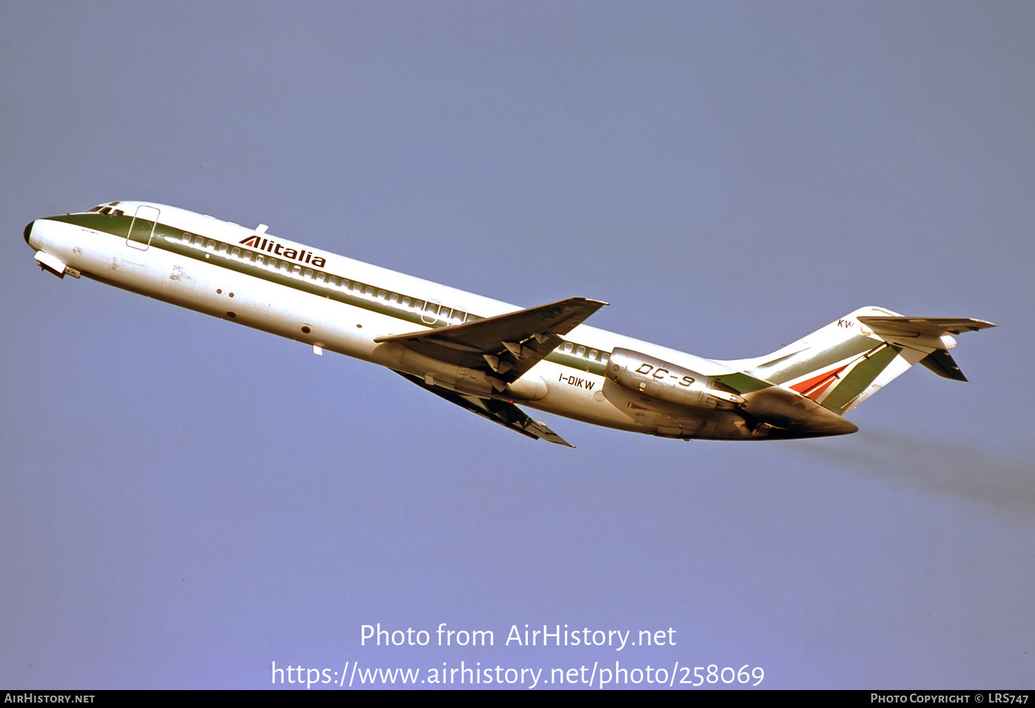 Aircraft Photo of I-DIKW | McDonnell Douglas DC-9-32 | Alitalia | AirHistory.net #258069