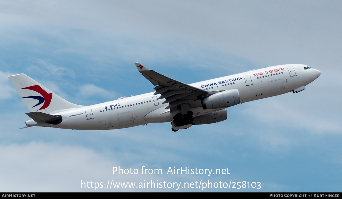 Aircraft Photo of B-6543 | Airbus A330-243 | China Eastern Airlines | AirHistory.net #258103