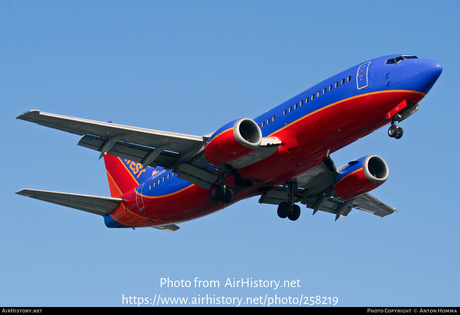 Aircraft Photo of N331SW | Boeing 737-3H4 | Southwest Airlines | AirHistory.net #258219