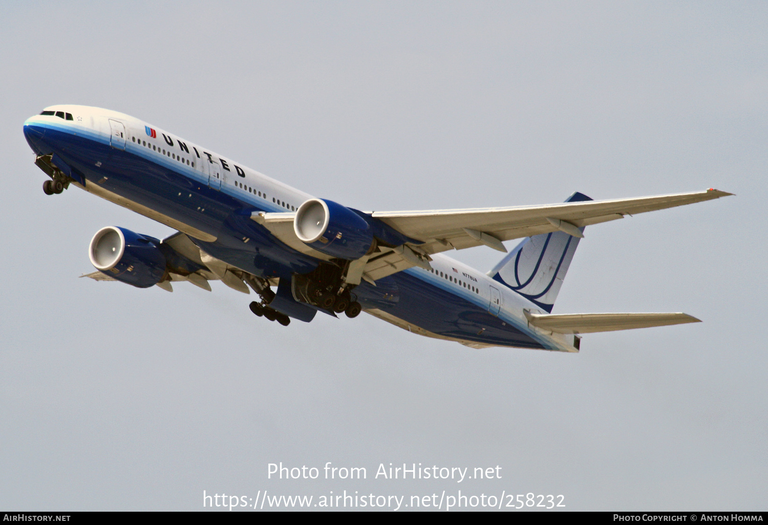 Aircraft Photo of N782UA | Boeing 777-222/ER | United Airlines | AirHistory.net #258232