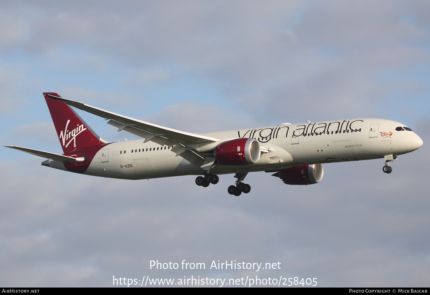 Aircraft Photo of G-VZIG | Boeing 787-9 Dreamliner | Virgin Atlantic Airways | AirHistory.net #258405