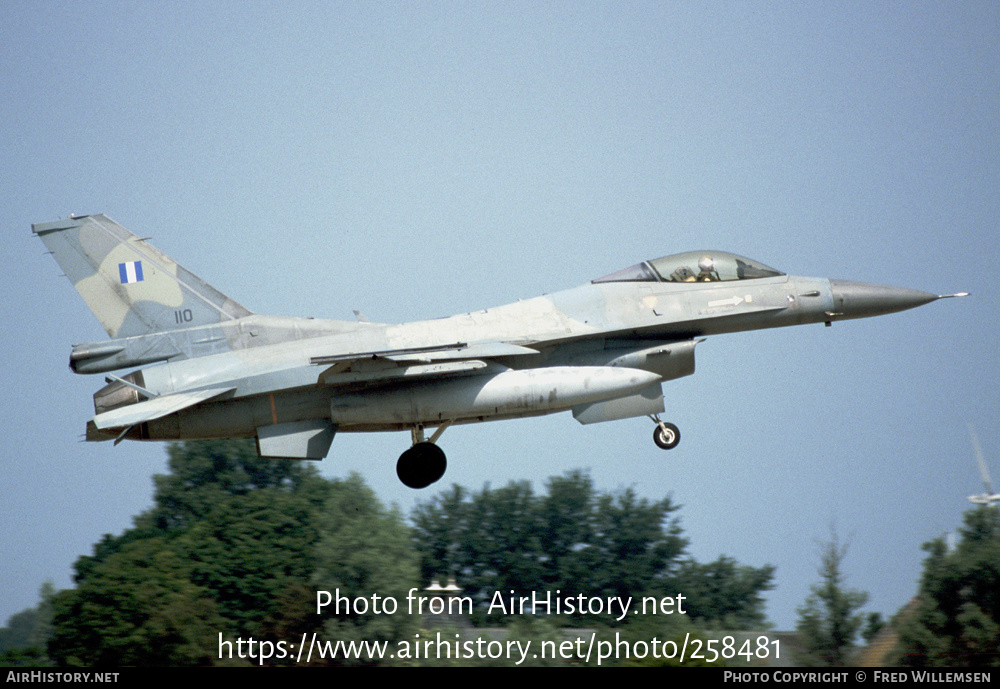 Aircraft Photo of 110 | General Dynamics F-16C Fighting Falcon | Greece - Air Force | AirHistory.net #258481