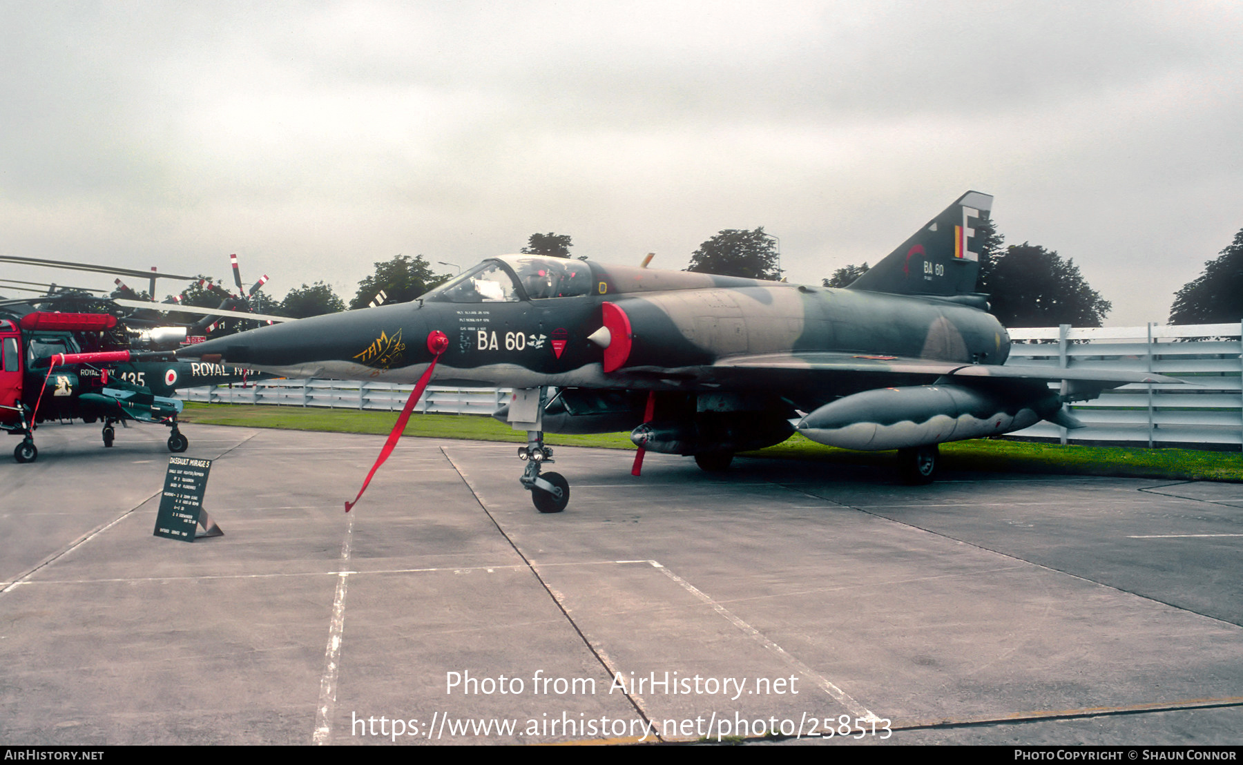 Aircraft Photo of BA60 | Dassault Mirage 5BA | Belgium - Air Force | AirHistory.net #258513