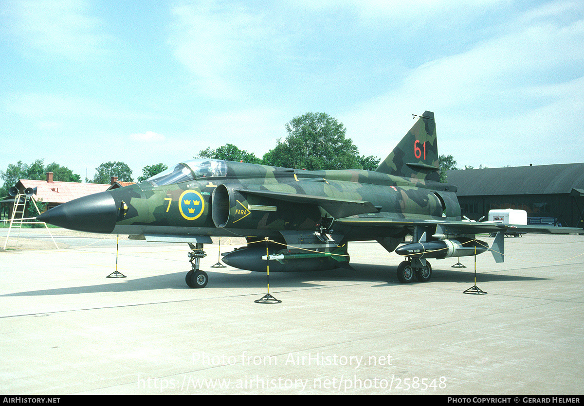 Aircraft Photo of 37061 | Saab AJ37 Viggen | Sweden - Air Force | AirHistory.net #258548