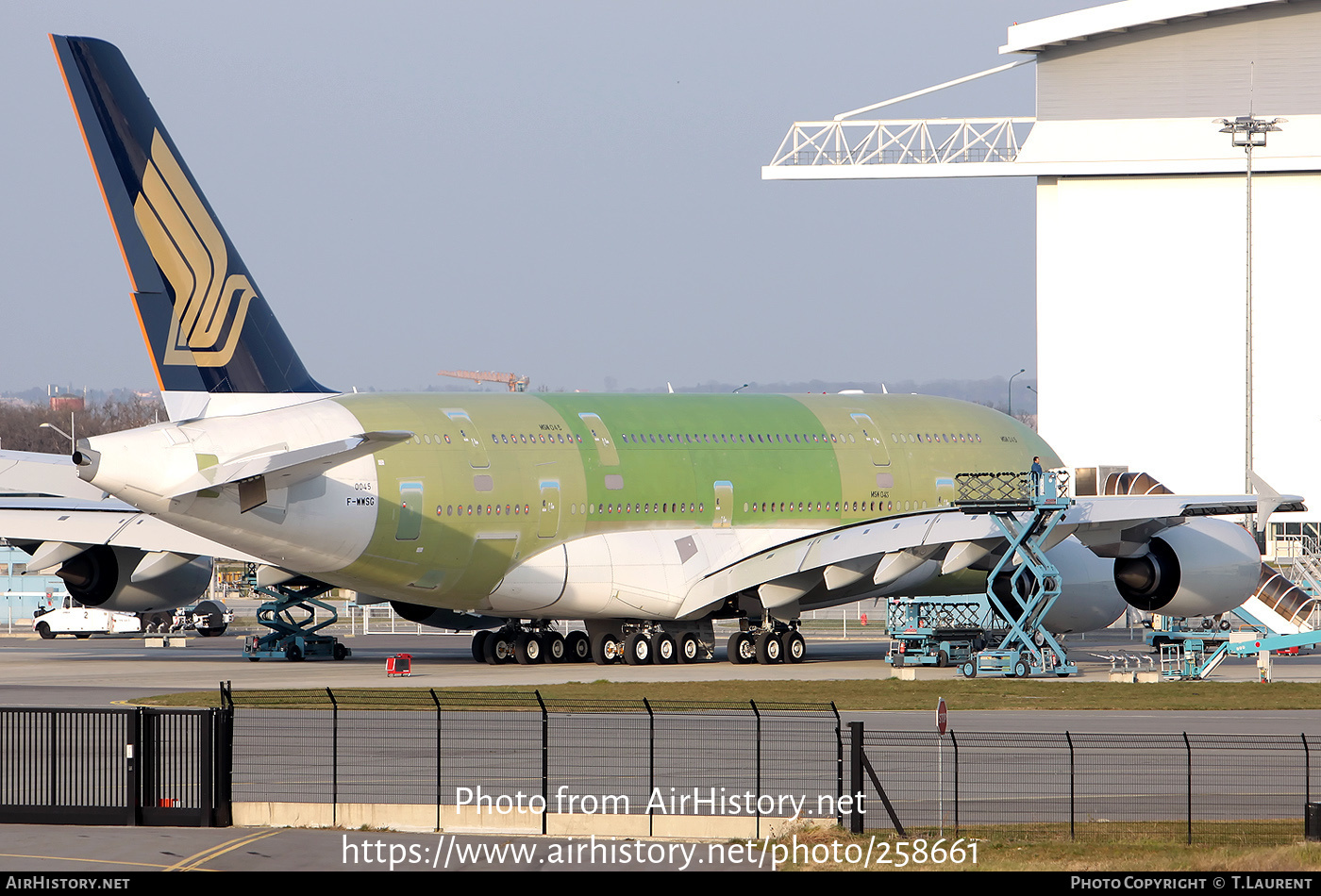 Aircraft Photo of F-WWSG | Airbus A380-841 | Singapore Airlines | AirHistory.net #258661